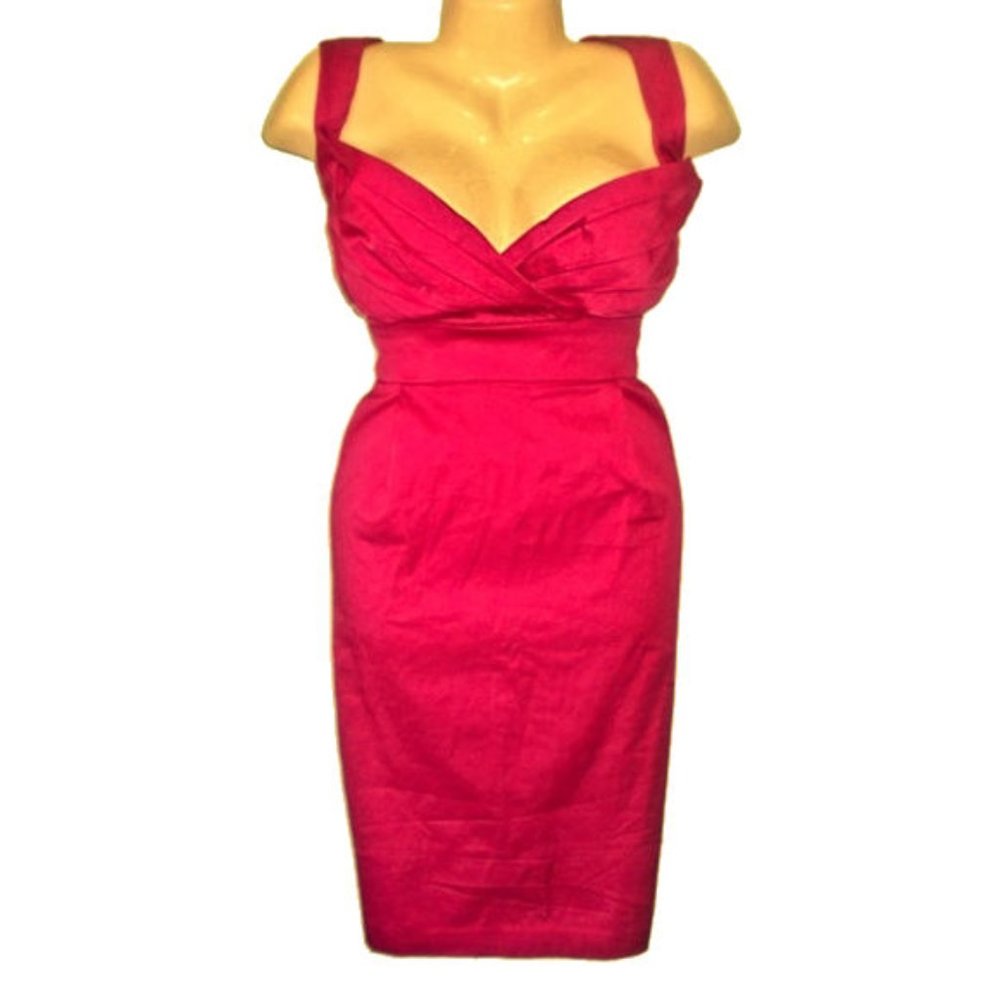 Fashion Bug Hot Pink Empire Sheath Dress 28 4X